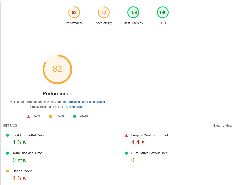 Core Web Vitals - Example - SEO - We Do Web